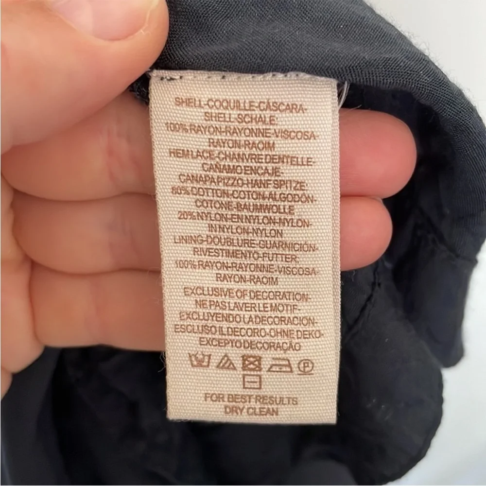 Free People | Monarch Sheer Lace Embroidered Crocheted Open Back Strapless Dress - Picture 8 of 8